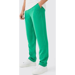 Mens Emerald Drawcord Waist Straight Trousers