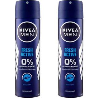 Nivea Mænd Fresh Active 48-timers beskyttelse af anti-sved spray 2-pakken (2 x 150 ml)