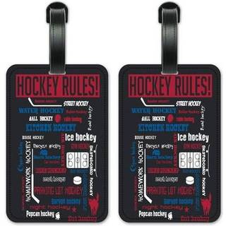 Hockey -regler - Bagage -ID -tags - Kuffertidentifikationskort - S?t p? 2