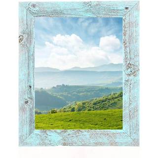 Barnwoodusa | Farmhouse 8x10 Billeder ramme | 1 1/2 tommer st?bning | 100% genvundet tr? | Rustik | Robins ?gbl?