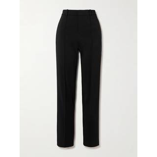 Saint Laurent Low-rise gabardine straight pants - black - S