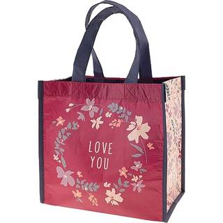 Karma Genanvendelige gaveposer - Tote og gaveposer med håndtag - Perfekt til fødselsdag og festgaver - Rpet 1 elsker dig medium