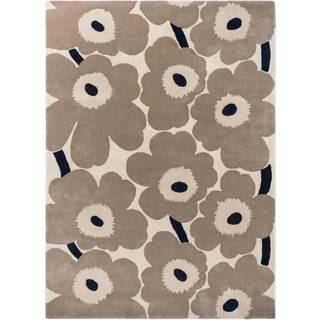 Marimekko Unikko Tæppe 250x350 Cm - Tuftede tæpper Uld Fra New Zeeland Greige - 132401250350