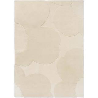 Marimekko Iso Unikko uldtæppe Natural White, 140x200 cm