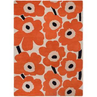 Marimekko Unikko Tæppe 170x240 Cm Orange t - Tuftede tæpper Uld Fra New Zeeland Rød - 132403170240