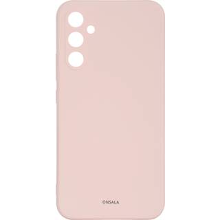ONSALA Phone Case with Silicone Feel Chalk Pink - Samsung A35 5G