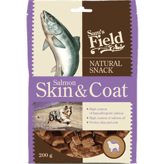 Sam's Field Natural Snack Salmon Skin & Coat 200g