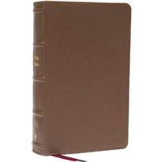 KJV Holy Bible: Large Print Single-Column with 43,000 End-of-Verse Cross References, Brown Genuine Leather, Personal Size, Red Letter, Comfort Print: King James Version