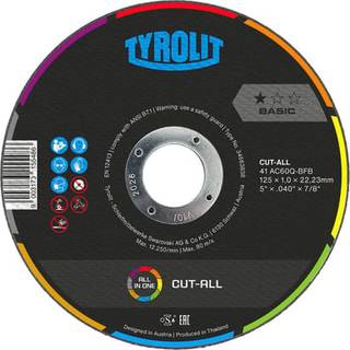 Skæreskive Basic CutAll ø115×1,0 AC60Q-BFB