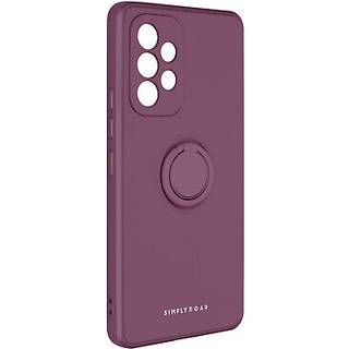 Telefoncover - ROAR - Samsung Galaxy A53 5G - Blødt silikonegel - Lilla - Video støtte ring