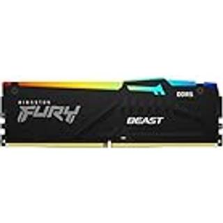 Kingston FURY Beast RGB DDR5-6400 - 32GB - CL32 - Dual Channel (2 pcs) - AMD EXPO & Intel XMP - Sort