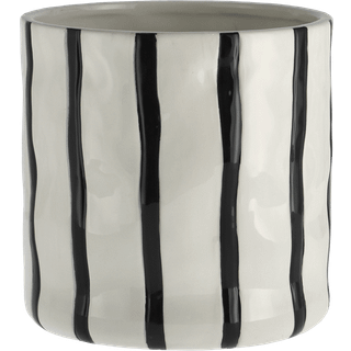Scandi Living Thrive krukke Ø16 cm Hvid-sort