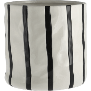 Scandi Living Thirve krukke Ø20 cm Hvid-sort