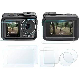 Linsebeskytter og skærmbeskytter til DJI Osmo Action 4 - 2-pak - Sæt