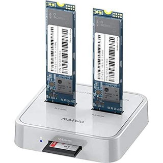 Maiwo K3016SD Docking til både SATA og NVMe M.2 SSD USB3.1 Gen 2 10Gbps med SD-kortlæser Express