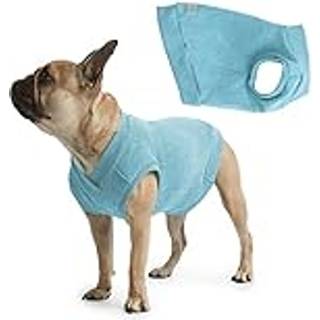 Espawda Casual Stretch Comfort Cotton Dog Sweatshirt Sweater Vest For Small Dogs Medium Dogs Big Dogs (3x-Large Surf Blue)