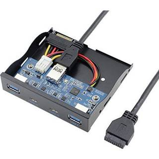 NÖRDIC 3,5" Floppy frontpanel 2xUSB-C 5Gbps 2xUSB3.0 20pin stik