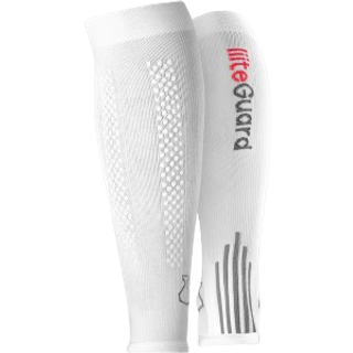 SHIN-TECH COMPRESSION CALF SLEEVE - White