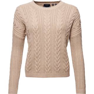 Superdry Kabelstrikket trøje med rund hals og lavtsiddende skulder