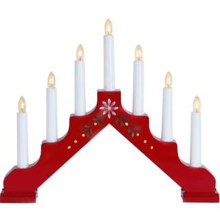 Star Trading - Advent Candlestick Adam - Red - 30 cm