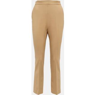 Max Mara Nepeta wool-blend crÃªpe pants - beige - L