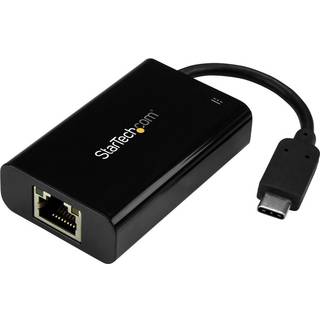 StarTech.com USB-C to Ethernet Adapter w/ PD Charging - USB-C GbE Adapter - network adapter