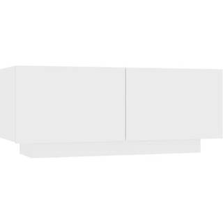 Sengeskab 100X35X40 Cm Konstrueret Træ - Hvid