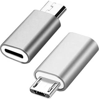 NÖRDIC Lightning til Micro USB Adapter plads grå metallic