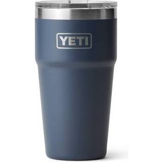 Yeti Rambler 20 Oz Stabelbar tumbler Rustfrit st?l Vakuum isoleret med magslider L?g Navy