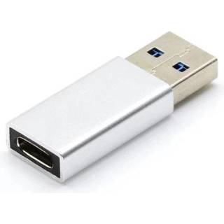 NÖRDIC USB3.2 Gen2 USB-C til USB-A adapter 10 Gbps metal space grey