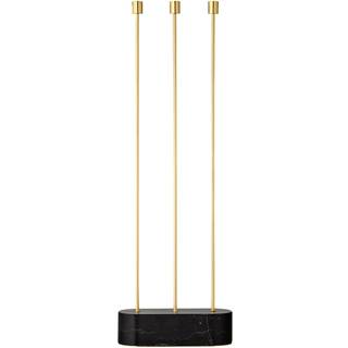 AYTM GRASIL Gulv Lysestage Sort/Guld