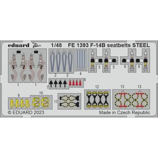 F-14B seatbelts STEEL 1/48 GREAT WALL HOBBY