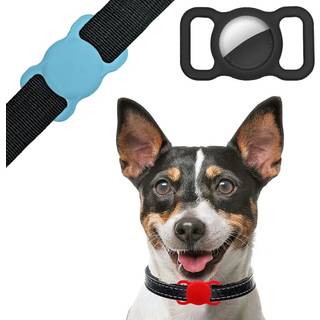 2-Pak AirTag Etui Hund/Beskyttelse - Fastgøres til hundehalsbånd