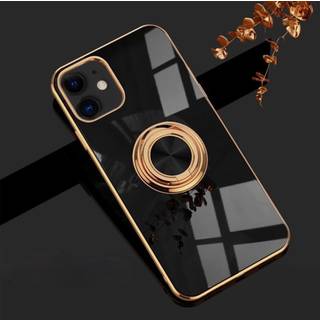 Luksuriøst stilfuldt ‘iPhone 13 Mini’ etui med ringstander funktion Guld