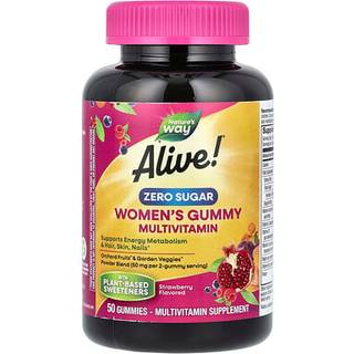 Nature's Way – Alive! Zero Sugar Kvinders Multivitamin Gummies 50 stk