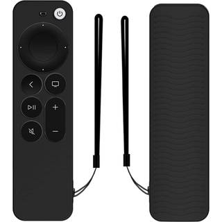 Sort silikoneovertræk til fjernbetjening Apple TV Gen 6 2021
