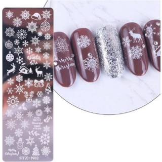 Nailart stempelplade, Neglestempel - julemotiver, julepynt