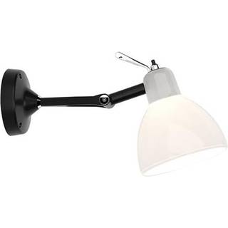 Luxy H0 Væg- og Loftlampe Mat Sort/Blank Hvid Skærm - Rotaliana