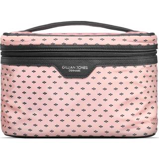 Gillian Jones Beautyboks i 100% genanvendt plastik rose m. sort print - 1 stk.