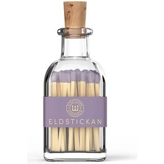 Eldstickan Tændstikæske Lille - Tilbehør Lysestager & Fyrfadsstager Glas Lavendel - EL07