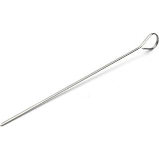Flad grillspyd i rustfrit stål, 10 -pakning - 25 cm - de Buyer