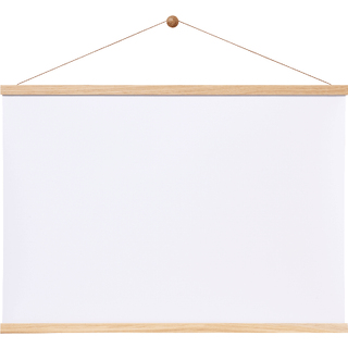 Magnetiske plakatlister i egetræ 71 cm