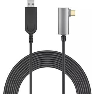 NÖRDIC aktiv AOC Fiber 5m USB-C til USB-A VR Link-kabel til Oculus Quest 2 USB3.2 Gen2 10 Gbps Super Speed VR Link-kabel