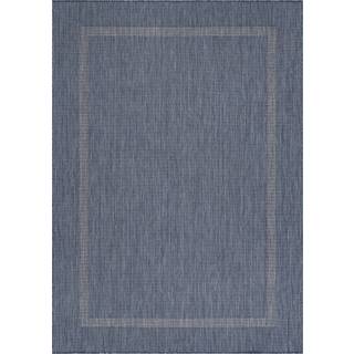 Relax Udendørs Tæppeløber Ensfarvet - Blå - 60x100 (Løber)