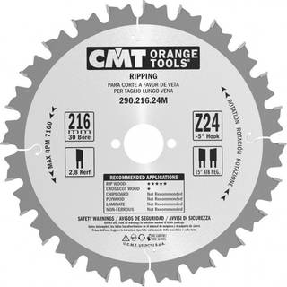 CMT Klinge 190x2,6x16 Z12 W - 290.190.12E