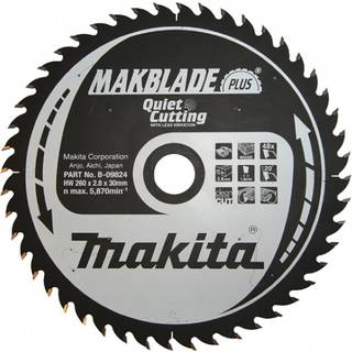 Rundsavsklinge til træ Makita; 260x2,8x30,0 mm; Z48; 20°