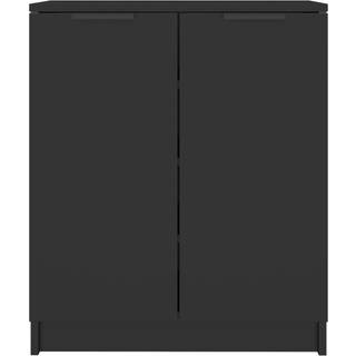 Skoreol 59X35X70 Cm Konstrueret Træ Sort