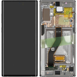 Sølvfarvet Samsung Galaxy Note 10 Plus LCD-skærm