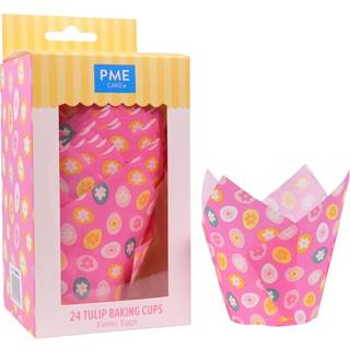 Påske Tulipan Muffinsforme 24 stk. - Easter Eggs, PME
