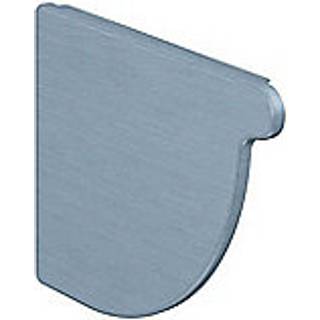 Rheinzink endebund til venstre 333 mm 1/4-rund. Til lodning. prePatina blaugrau - Tages ikke retur -